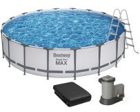 Каркасний басейн Bestway 56462 (549х122) з картриджним фільтром, драбиною та захисним тентом