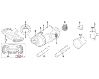 Набір із 3 коліс Kokido для пилососа Telsa EV30 (EV30-ASM07/GRY)