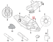 Колба фільтра прозора Kokido для пилососа Voltera 25 EV25CBX/EU зі зливним клапаном та важелем (EV25ASM02)