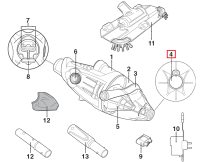 Заслінка клапана зливу води Kokido для пилососа Voltera 25 EV25CBX/EU (EV25ASM03)