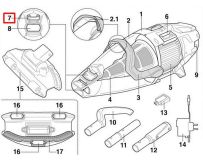 Заслінка клапана зливу води Kokido для пилососа Voltera 75 EV75CBX/EU з сіткою фільтра