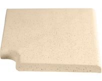 Кутовий копінговий камінь Aquazone Tuff 320x400x50-25 мм, бежевий (пористий)