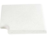 Кутовий копінговий камінь Aquazone Tuff 250x300x50-25 мм, білий (пористий)