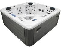 СПА-басейн Aquajoy Santorini (220х220х95 см), Сріблясто-білий мармур