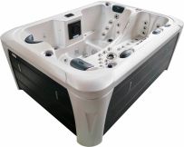 СПА-басейн Aquajoy Miami (230х170х92 см), Сріблясто-білий мармур