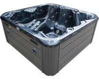 СПА-басейн Aquajoy Riviera (200х200х90 см), темний опал, з динаміками та LED-підсвічуванням