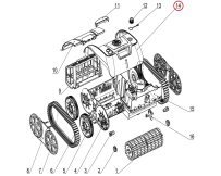 Верхня частина верхньої кришки до пилососа Aquajoy Cyclone C1 Pro (S.OS7010.09.A.002)