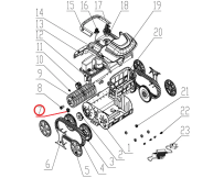 Циліндрична шестерня до пилососа Wybotics WY200, (cylindrical gea №7/WY200)