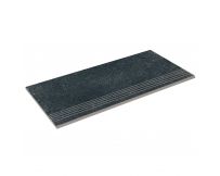 Бортова пряма плитка Aquaviva Granito Black, 595x289x20 мм