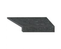 Кутовий Г-подібний елемент бортової плитки Aquaviva Stellar Dark Grey, 600x345x50(20) мм (правий/45°)