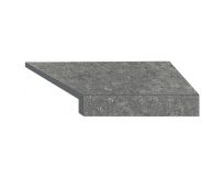 Кутовий Г-подібний елемент бортової плитки Aquaviva Stellar Grey, 600x345x50(20) мм (правий/45°)