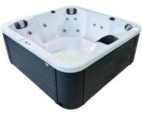 СПА-басейн Passion Spas Flame (190х190х81 см), Сріблясто-білий