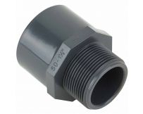 Муфта ПВХ Kripsol TRM30 63.C редукційна, із зовнішньою різьбою d63-75х2"
