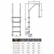 Сходи для басейну Emaux Standard SLF315-SR (3 сходинки), AISI-304