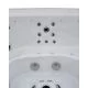Переливний СПА-басейн Aquajoy Serenity (250х230х96 см), Сріблясто-білий мармур
