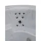 Переливний СПА-басейн Aquajoy Serenity (250х230х96 см), Сріблясто-білий мармур