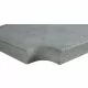 Кутовий копінговий камінь Aquazone Tuff 250x300x50-25 мм, сірий (пористий)
