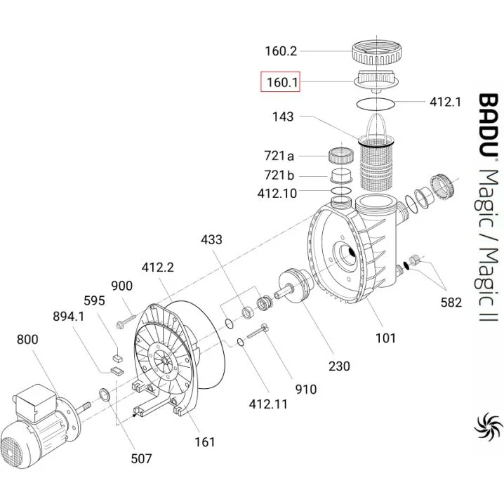 Кришка префільтра Speck BADU MAGIC (292.1616.010)