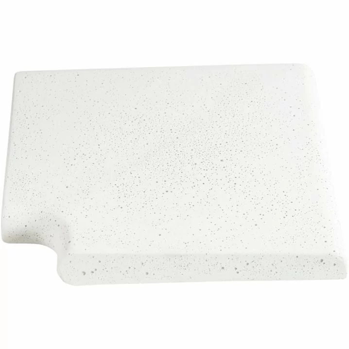 Кутовий копінговий камінь Aquazone Tuff 320x400x50-25 мм, білий (пористий)