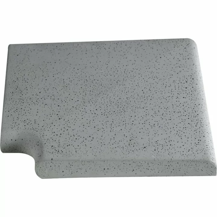 Кутовий копінговий камінь Aquazone Tuff 320x400x50-25 мм, сірий (пористий)
