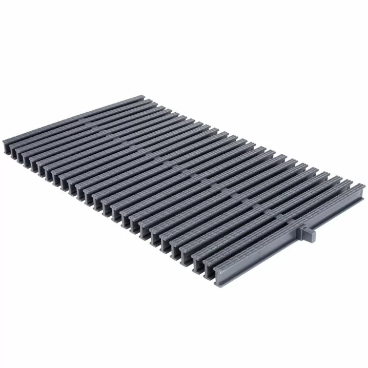 Переливна решітка Aquaviva KTG-30 Classic з центральним з'єднанням, 295x25 мм (сіра)